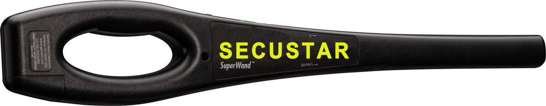 เครื่องตรวจจับโลหะแบบมือถือ Super Wand IP55 พร้อมการตรวจจับ 360 องศาพร้อมเสียงเตือน LED ผู้ผลิต